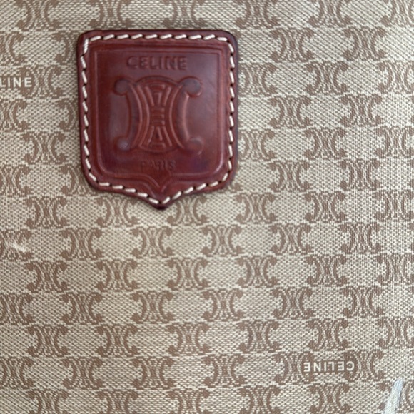 Vintage Celine Tote Bag About 20x18 M08 SEE PHOTOS FOR CALLOUTS - Picture 3 of 13